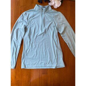 Hind Womens Half-Zip Pullover Sz M Light Blue Athleticleisure Lightweight Jacket